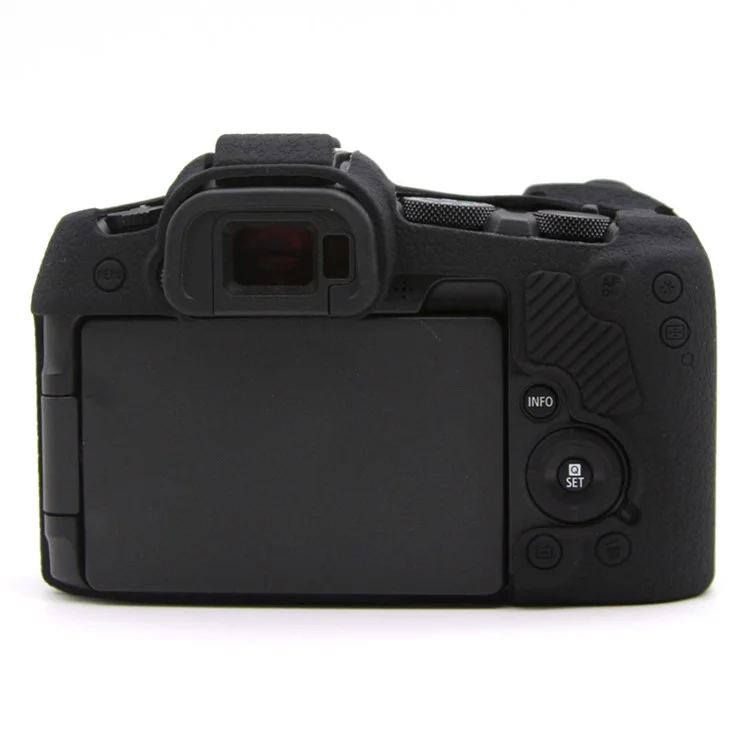 For Canon EOS R8 Dustproof Camera Protector Sleeve Silicone Case Drop Protection Cover - Black