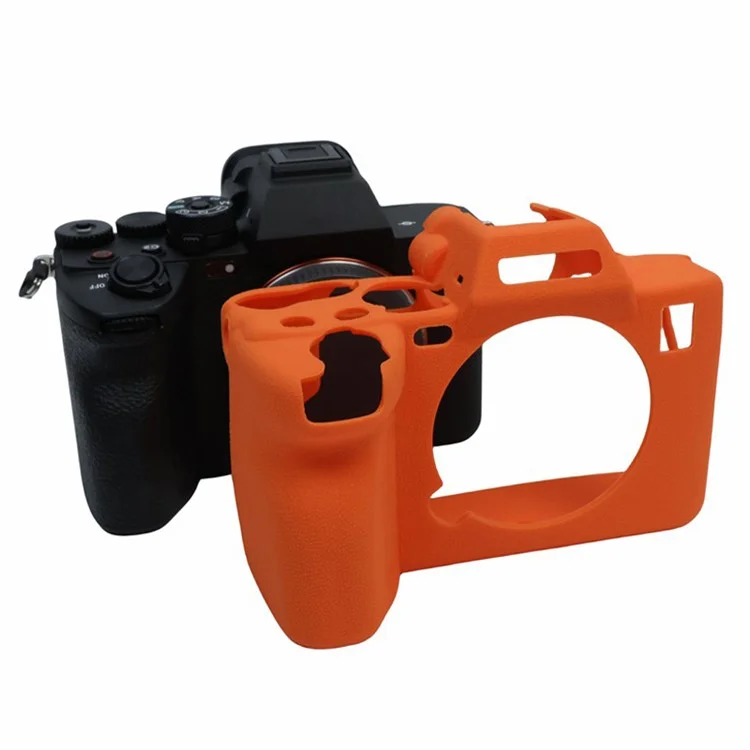Für Sony A7R5 Silikonhülle Kameraschutzhülle Schutzhülle - Orange