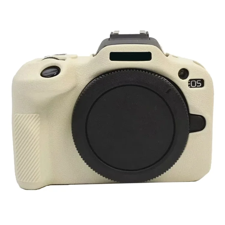 For Canon EOS R100 Camera Protector Sleeve Silicone Case Drop Protection Cover - Beige