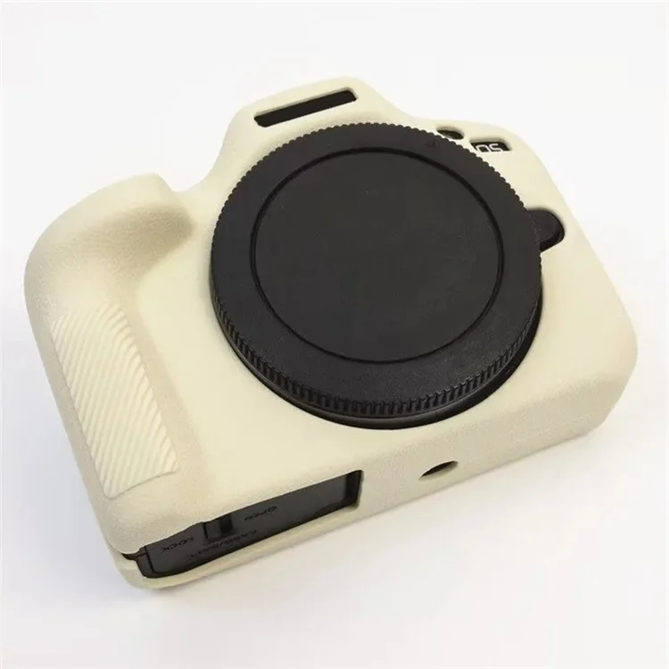 For Canon EOS R100 Camera Protector Sleeve Silicone Case Drop Protection Cover - Beige