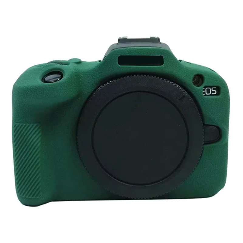 For Canon EOS R100 Camera Protector Sleeve Silicone Case Drop Protection Cover - Blackish Green