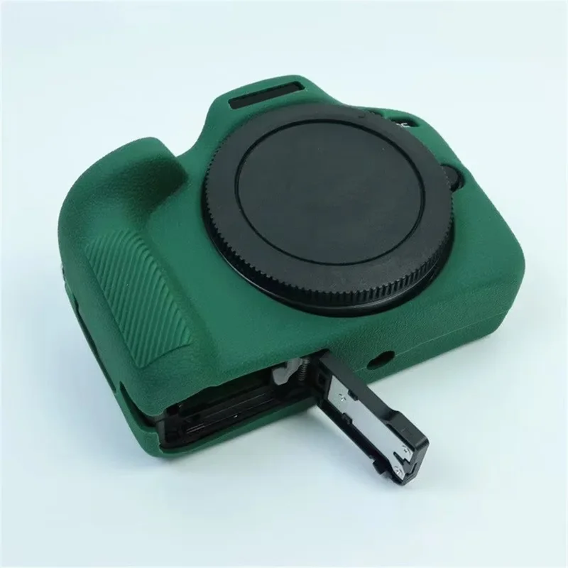 For Canon EOS R100 Camera Protector Sleeve Silicone Case Drop Protection Cover - Blackish Green