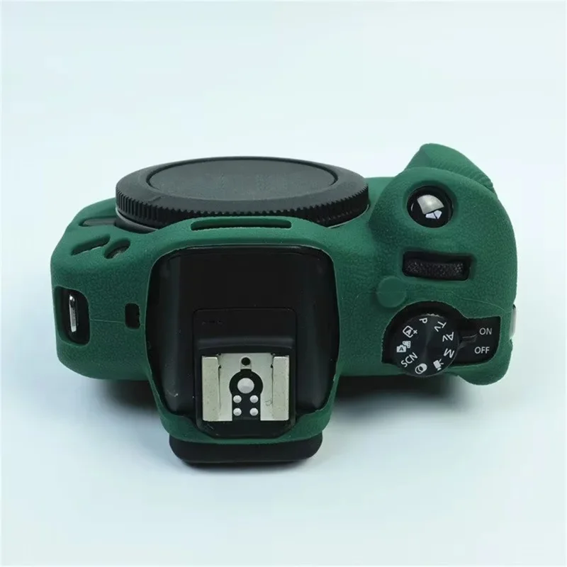 For Canon EOS R100 Camera Protector Sleeve Silicone Case Drop Protection Cover - Blackish Green