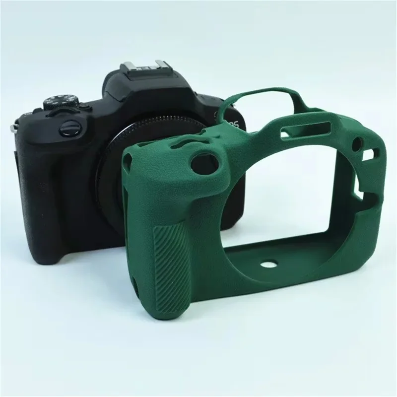 For Canon EOS R100 Camera Protector Sleeve Silicone Case Drop Protection Cover - Blackish Green
