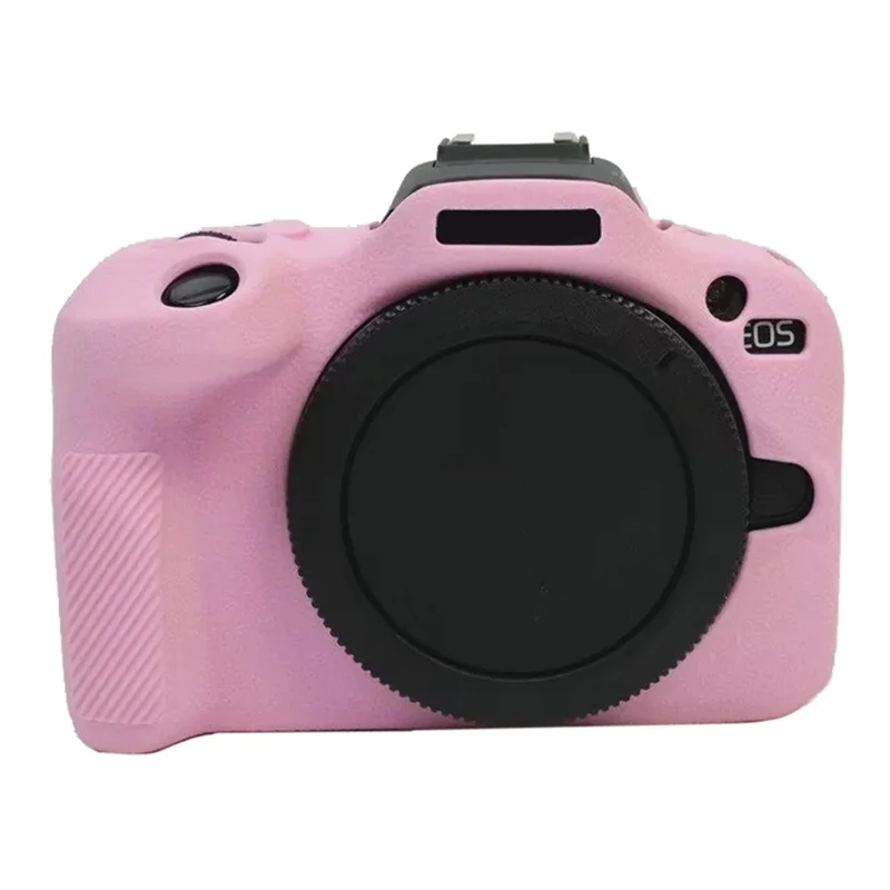 Pour Canon EOS R100 Protecteur de caméra Housse en silicone Étui de protection antichoc - Rose