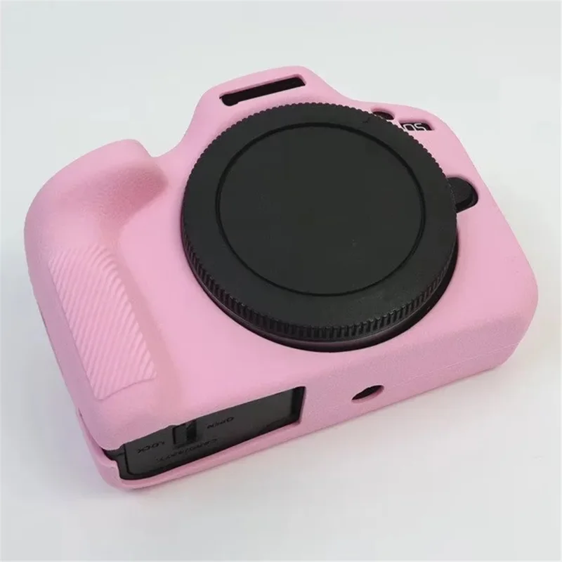 Pour Canon EOS R100 Protecteur de caméra Housse en silicone Étui de protection antichoc - Rose
