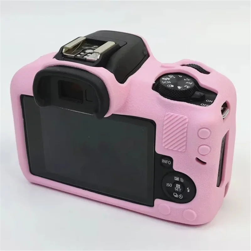 Pour Canon EOS R100 Protecteur de caméra Housse en silicone Étui de protection antichoc - Rose