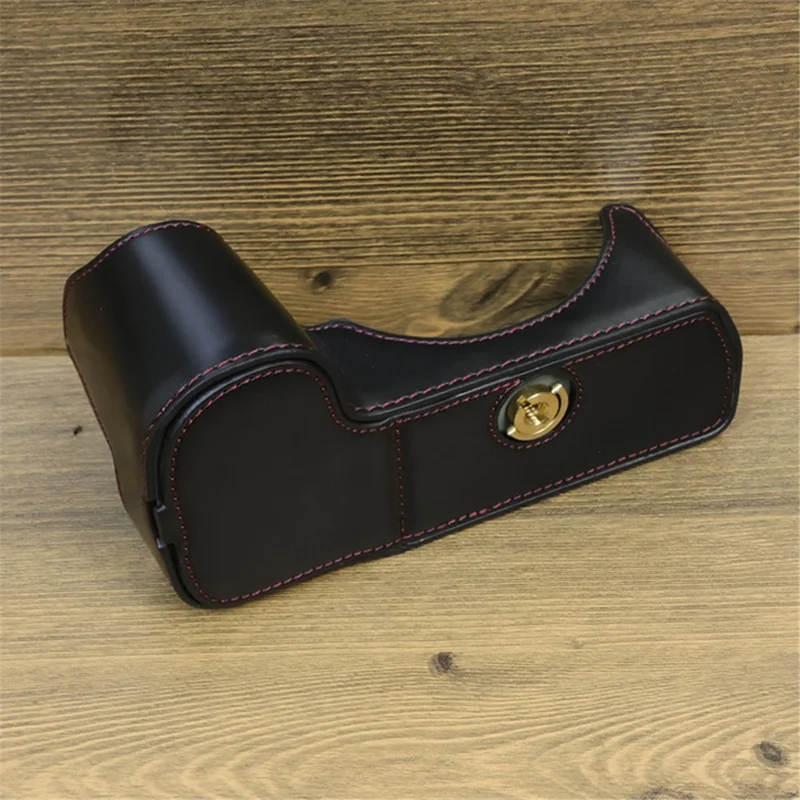 Per Nikon Z8 Custodia Antigraffio in Pelle PU Mezza Scocca con Apertura per Batteria - Nero