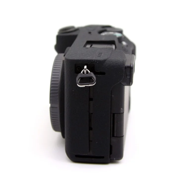 Pour Sony A6700 Étui texturé Housse en silicone anti-rayures - Noir
