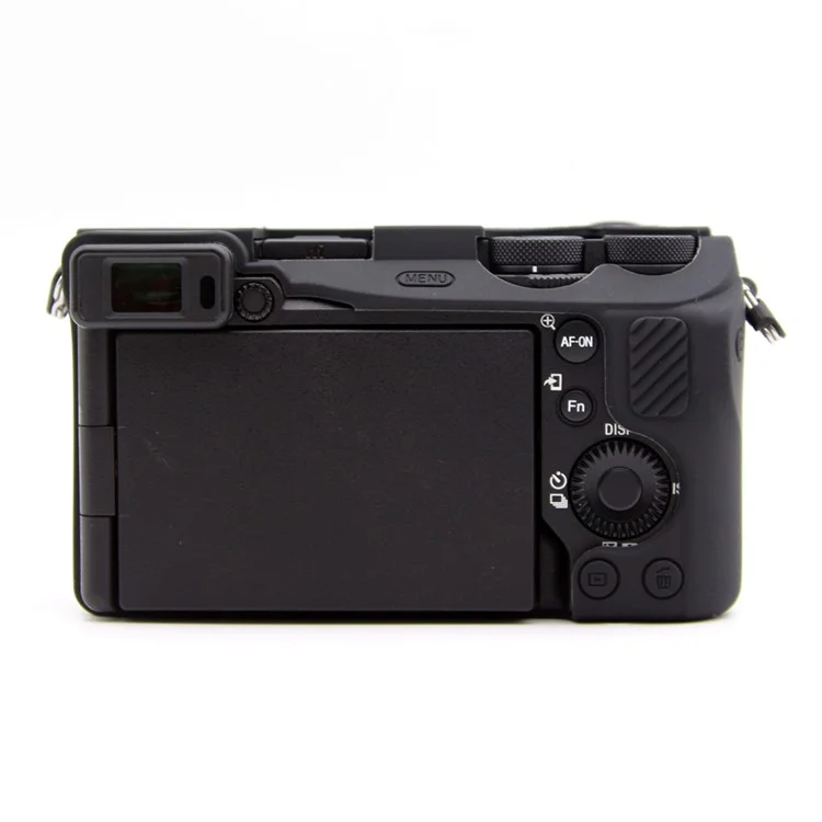 For Sony A6700 Camera Sleeve Textured Silicone Protector Case Cover - Black