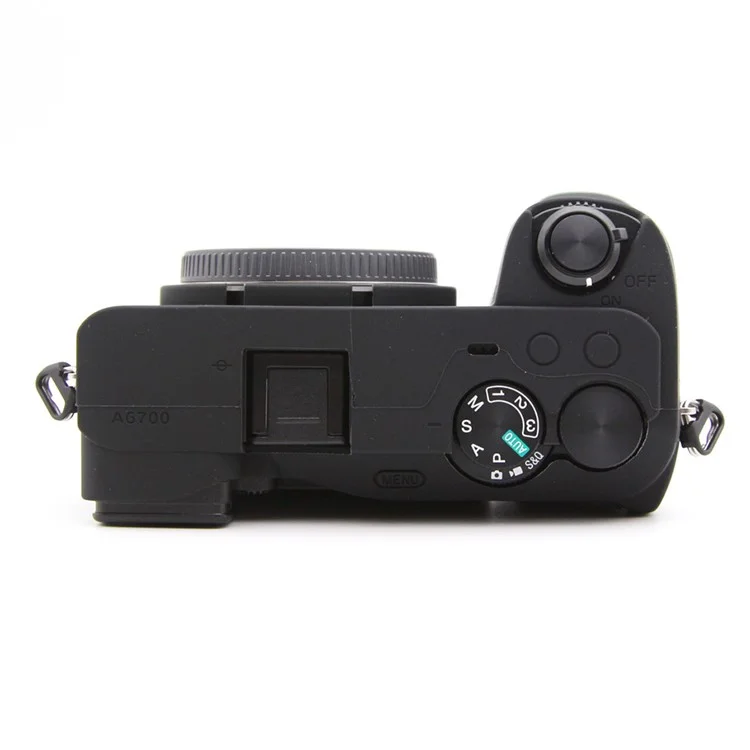 For Sony A6700 Camera Sleeve Textured Silicone Protector Case Cover - Black