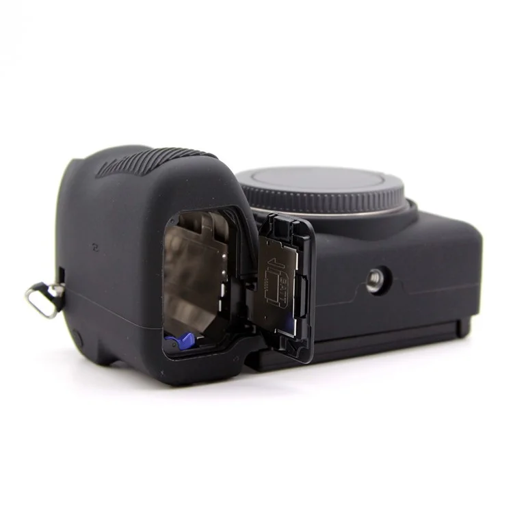 For Sony A6700 Camera Sleeve Textured Silicone Protector Case Cover - Black