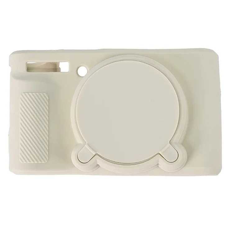 For Canon SX740 / SX730 Soft Silicone Protective Case Anti-drop Camera Cover - Beige