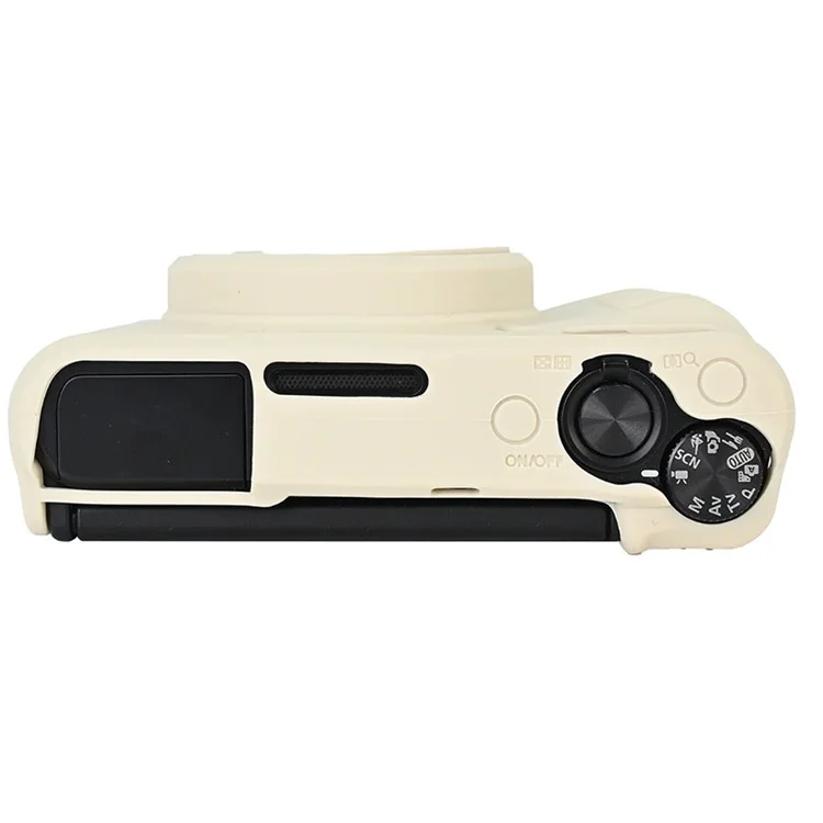 For Canon SX740 / SX730 Soft Silicone Protective Case Anti-drop Camera Cover - Beige