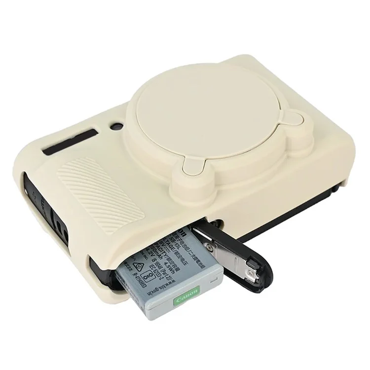 For Canon SX740 / SX730 Soft Silicone Protective Case Anti-drop Camera Cover - Beige