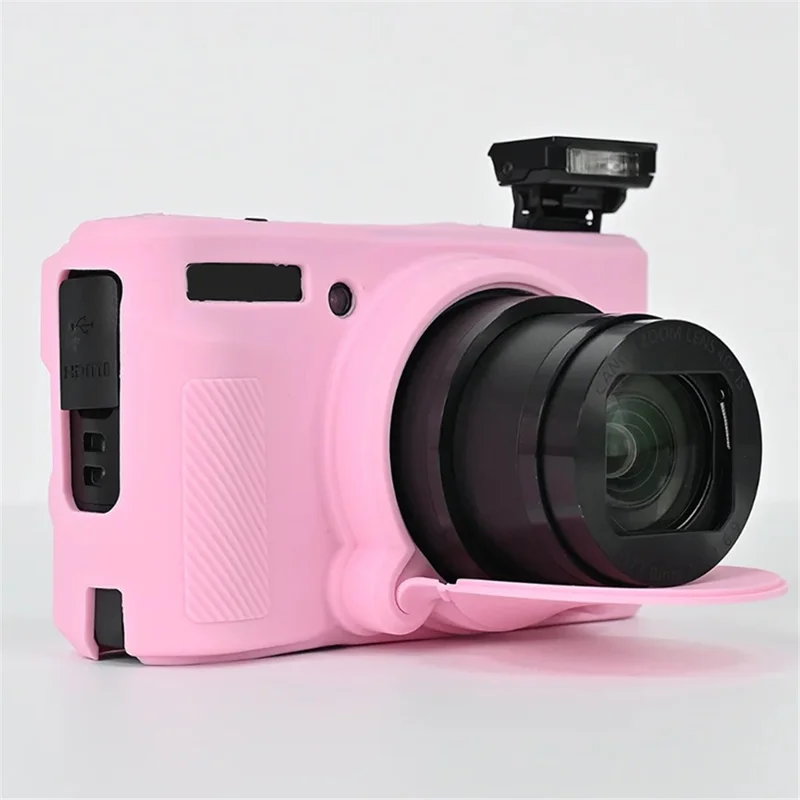 For Canon SX740 / SX730 Soft Silicone Protective Case Anti-drop Camera Cover - Pink