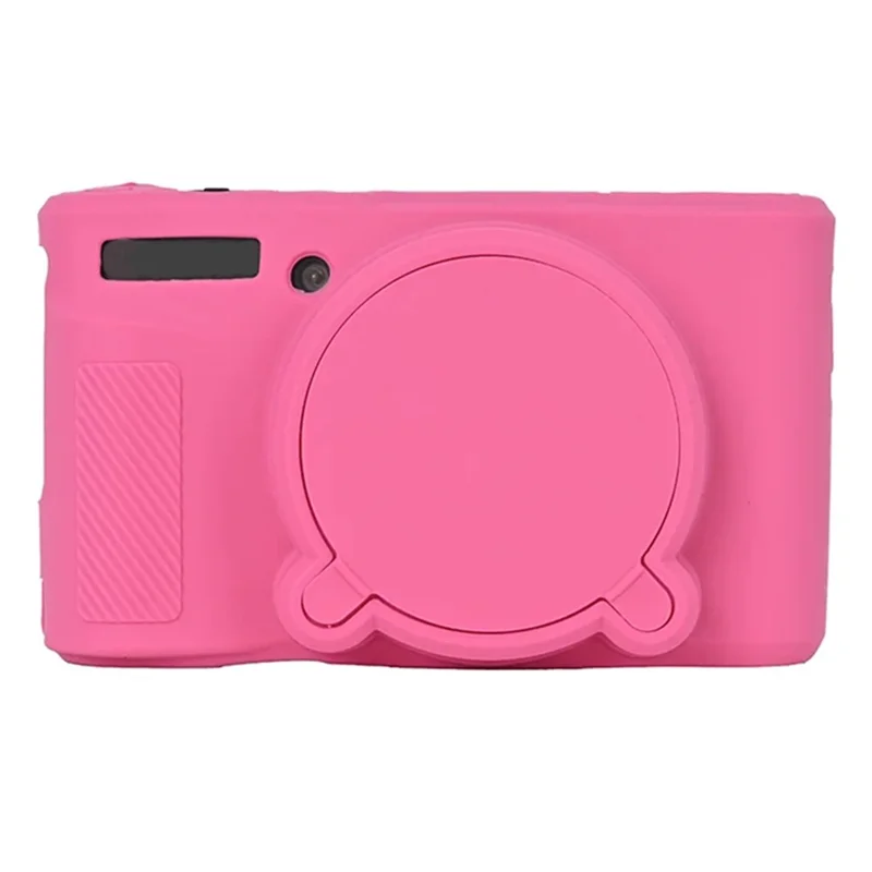 For Canon SX740 / SX730 Soft Silicone Protective Case Anti-drop Camera Cover - Rose