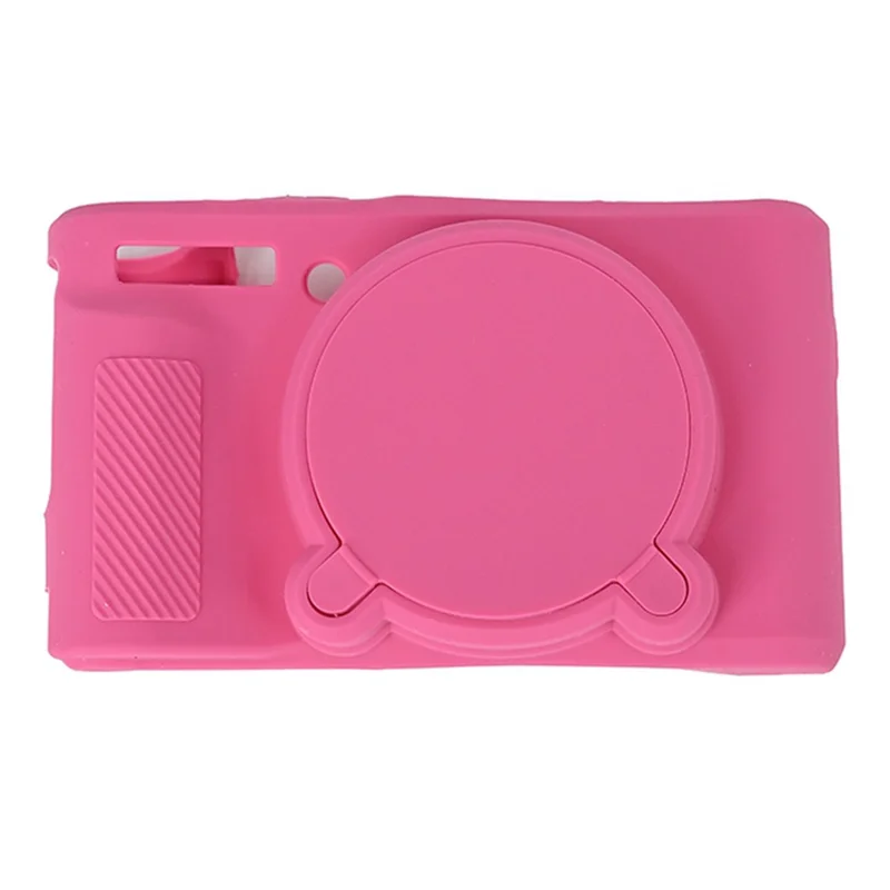 For Canon SX740 / SX730 Soft Silicone Protective Case Anti-drop Camera Cover - Rose