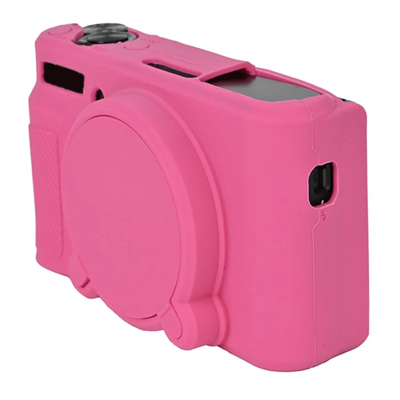 For Canon SX740 / SX730 Soft Silicone Protective Case Anti-drop Camera Cover - Rose