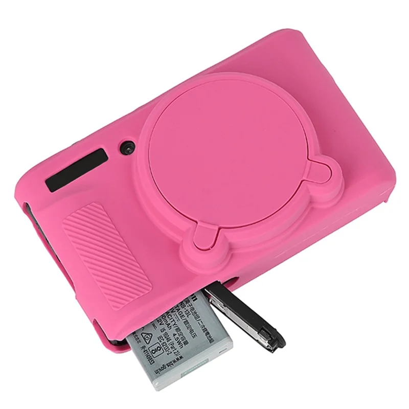 For Canon SX740 / SX730 Soft Silicone Protective Case Anti-drop Camera Cover - Rose