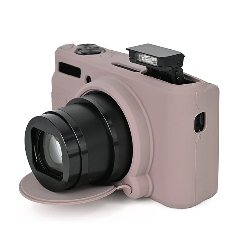 Para Canon SX740 / SX730 Capa Protetora de Silicone Macio Antideslizante - Cinza