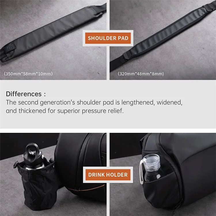 PGYTECH OneGo V2 10L Outdoor Photography Camera Carrying Bag Crossbody Bag - Black