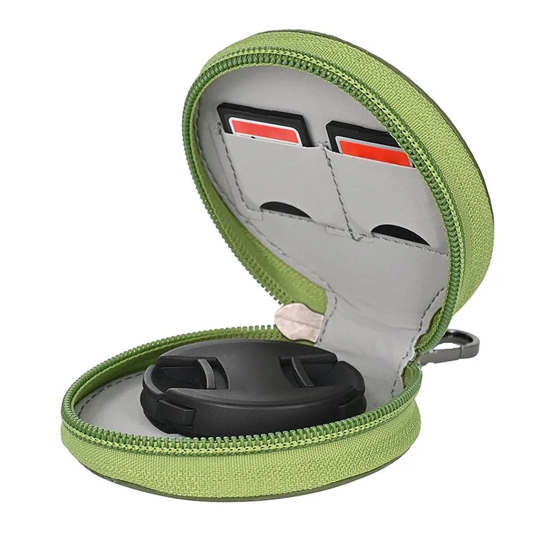 For Sony A7C II / A7CR Detachable Camera Bag PU Leather Battery Opening Case with Lens Bag - Green