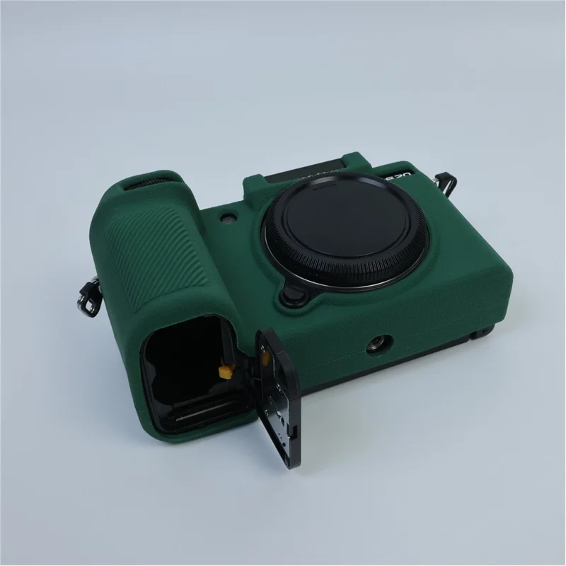 غطاء واقي من السيليكون الناعم لجهاز Fuji X-S20، غطاء واقي مضاد للصدمات - أخضر