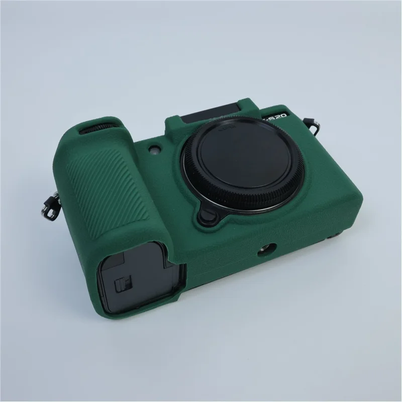 غطاء واقي من السيليكون الناعم لجهاز Fuji X-S20، غطاء واقي مضاد للصدمات - أخضر