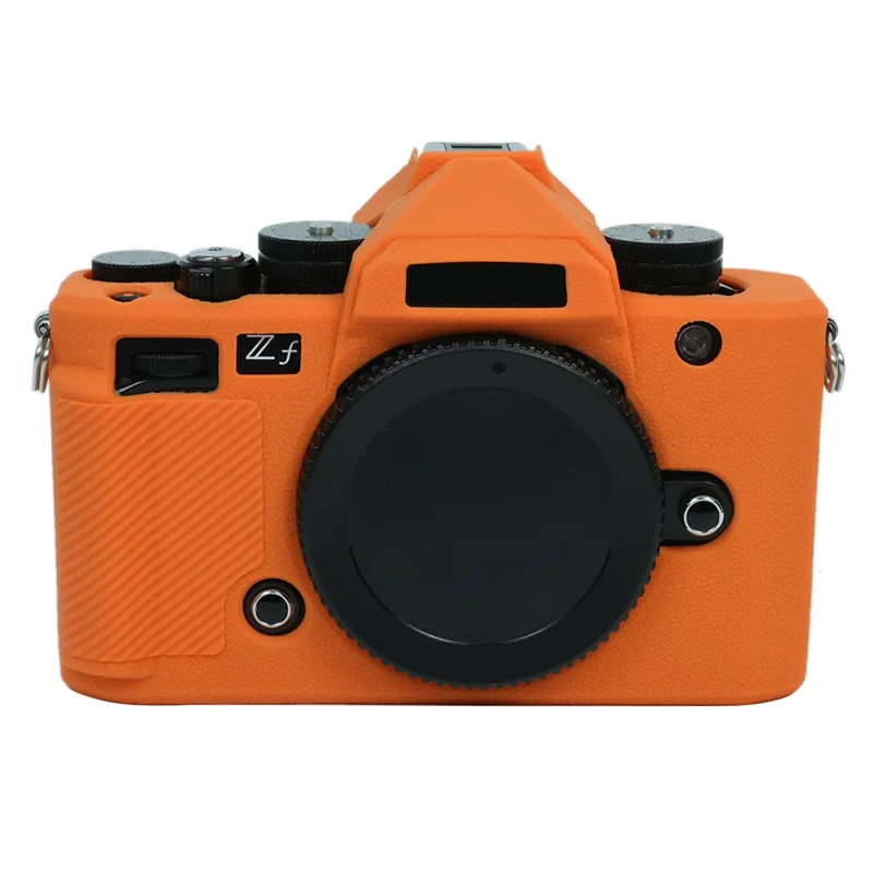 For Nikon Zf Soft Silicone Protective Case Anti-collision Camera Cover - Orange