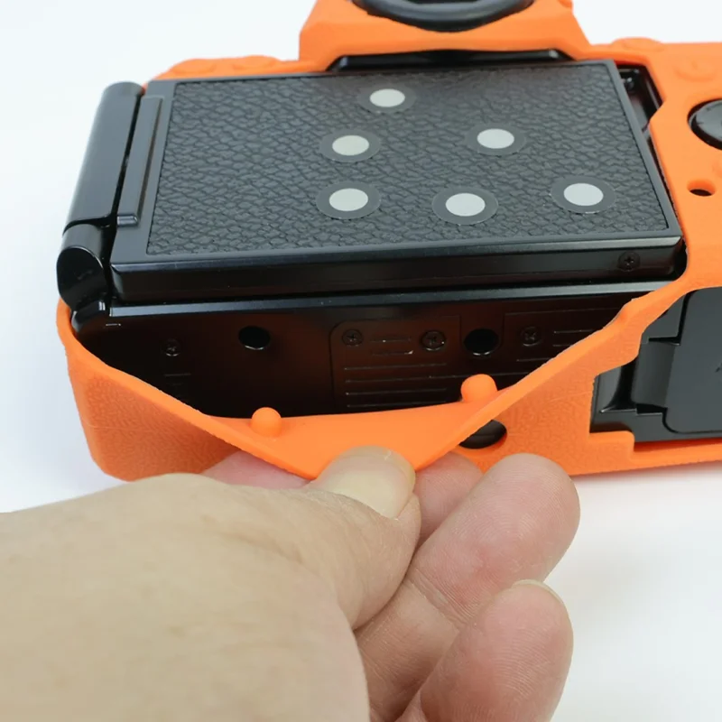 For Nikon Zf Soft Silicone Protective Case Anti-collision Camera Cover - Orange