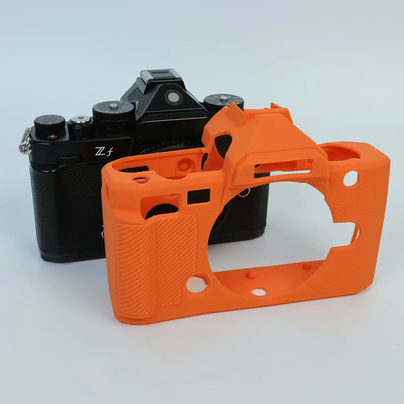 For Nikon Zf Soft Silicone Protective Case Anti-collision Camera Cover - Orange