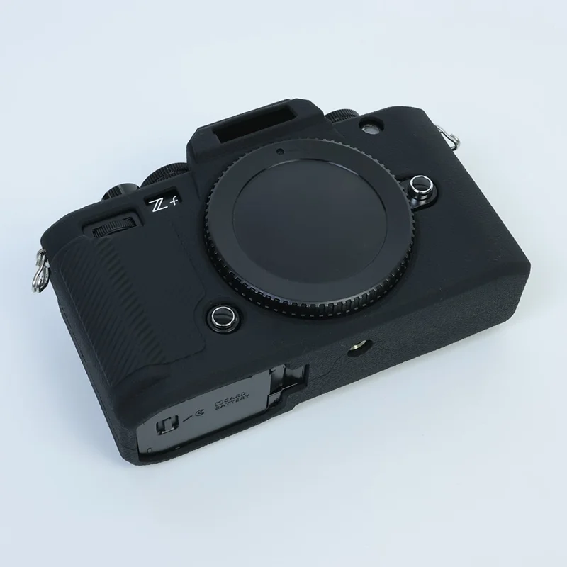 Skyddande mjuk silikonlåda till Nikon Zf, kameraskal med krockskydd - Svart