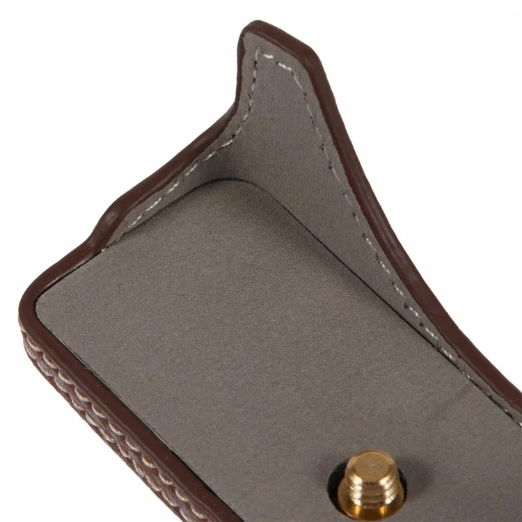 For Canon EOS R10 PU Leather Protective Case Half Body Camera Cover with Battery Opening - Brown