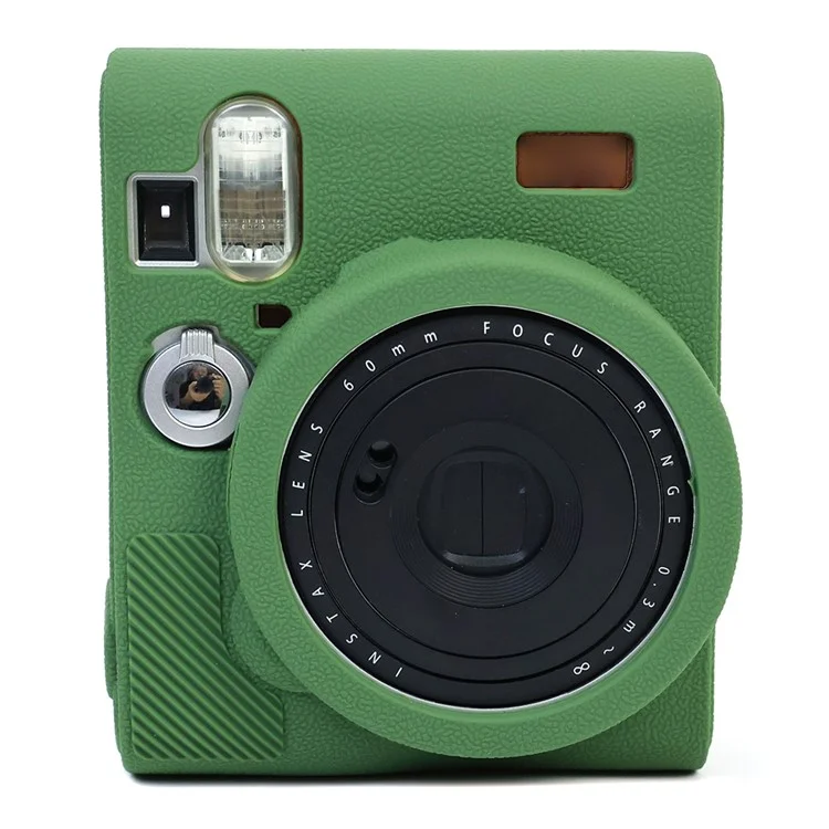 Pour Fuji Instax Mini 90 Case de Protection de la Caméra en Silicone Caper Anti-drop - Vert