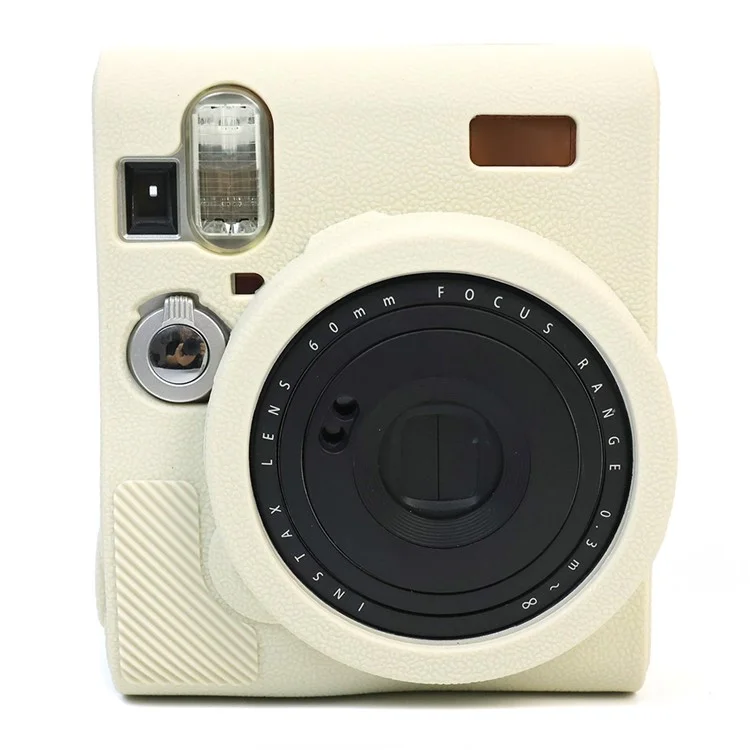 For Fuji Instax Mini 90 Silicone Case Camera Protective Cover Anti-drop Case - White