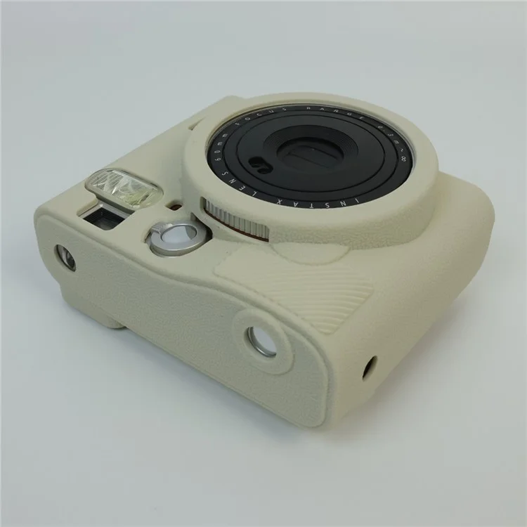 For Fuji Instax Mini 90 Silicone Case Camera Protective Cover Anti-drop Case - White