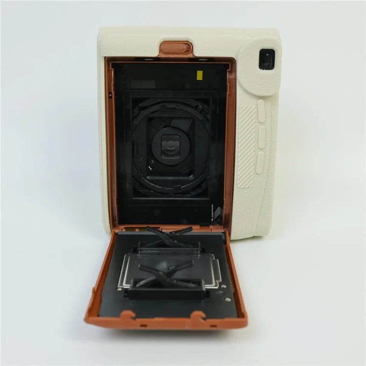 For Fuji Instax Mini 90 Silicone Case Camera Protective Cover Anti-drop Case - White