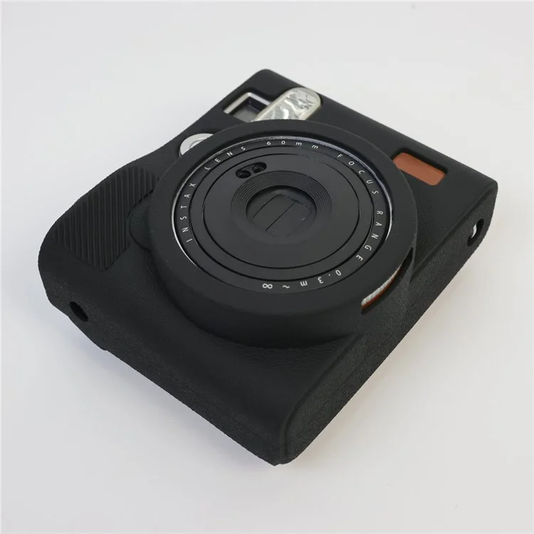 For Fuji Instax Mini 90 Silicone Case Camera Protective Cover Anti-drop Case - Black