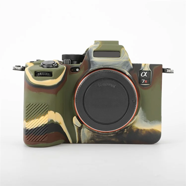 For Sony A7R5 Glossy Camera Cover Drop Protection Soft Silicone Protective Case - Camouflage