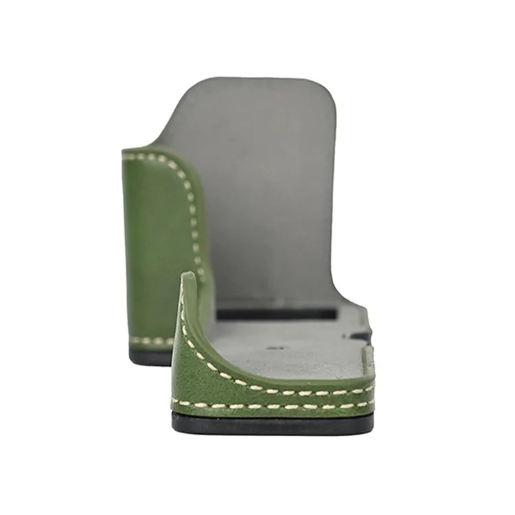 Camera Cover for Sony A6400 / A6300 / A6100 / A6000 Battery Opening Design PU Leather Half Body Bottom Case with Wrist Strap - Green