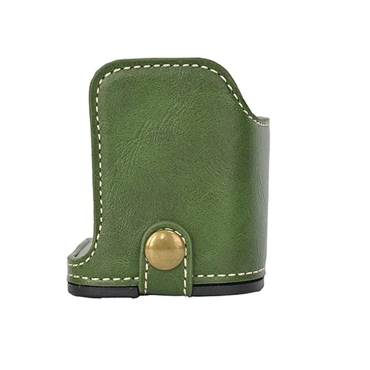 Camera Cover for Sony A6400 / A6300 / A6100 / A6000 Battery Opening Design PU Leather Half Body Bottom Case with Wrist Strap - Green