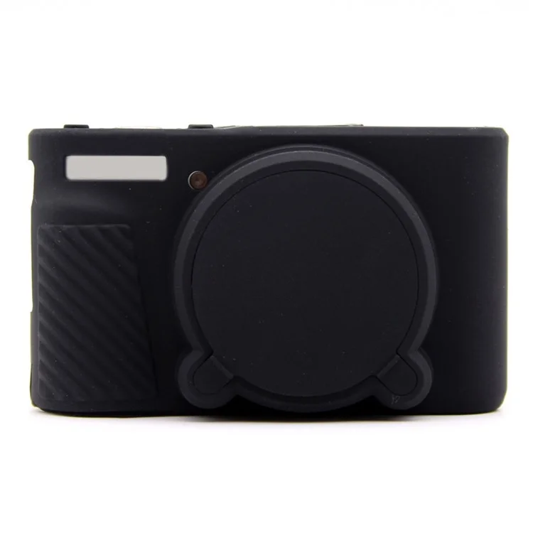 For Canon SX740 HS / SX730 HS Case Anti-Slip Silicone Camera Protective Cover - Black