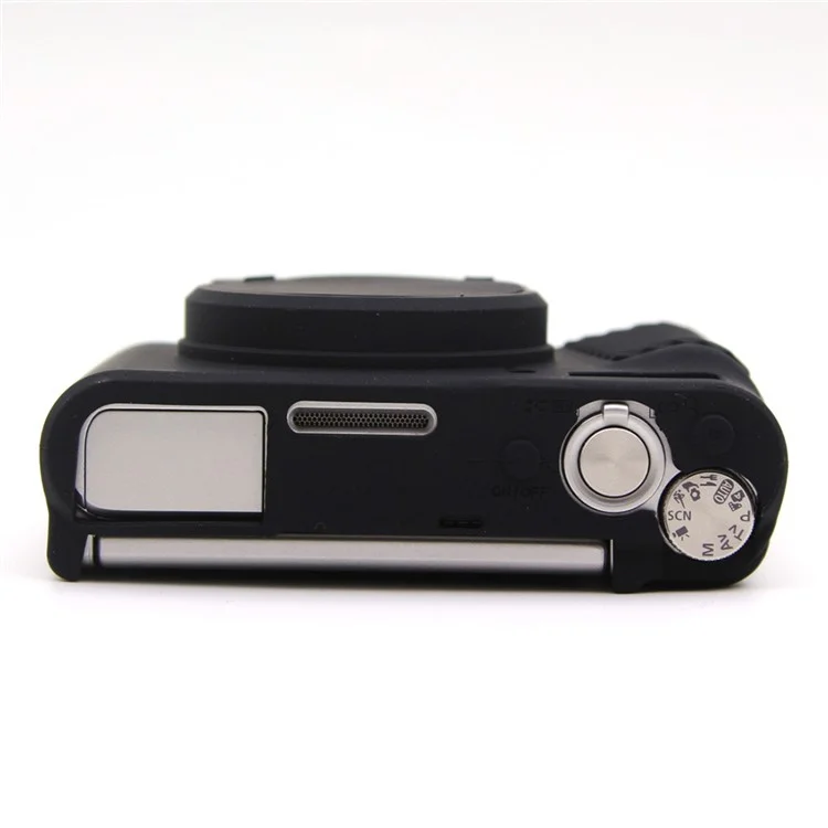 For Canon SX740 HS / SX730 HS Case Anti-Slip Silicone Camera Protective Cover - Black