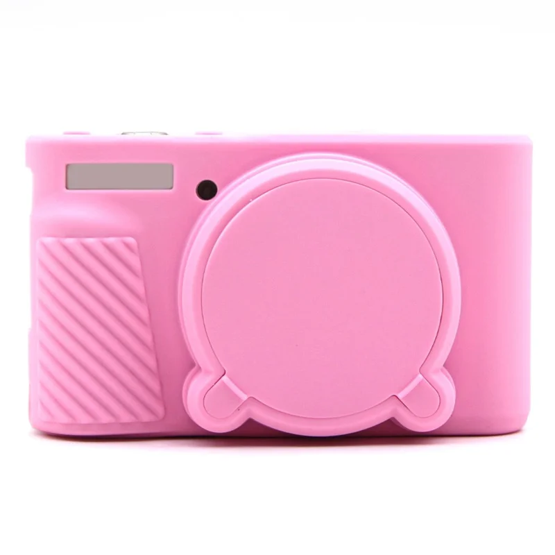 For Canon SX740 HS / SX730 HS Case Anti-Slip Silicone Camera Protective Cover - Pink