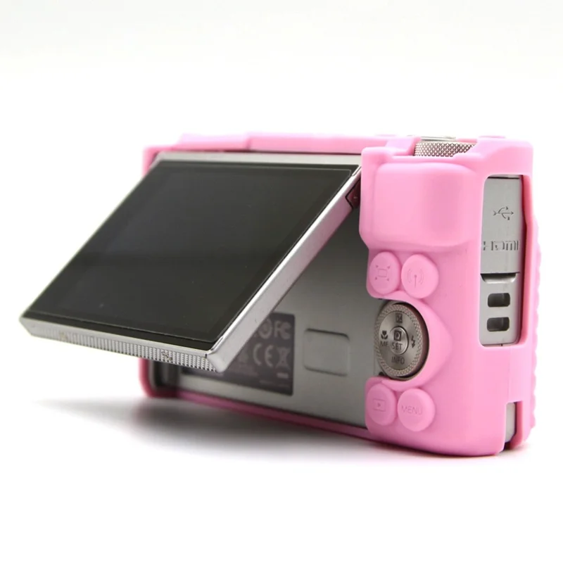 For Canon SX740 HS / SX730 HS Case Anti-Slip Silicone Camera Protective Cover - Pink