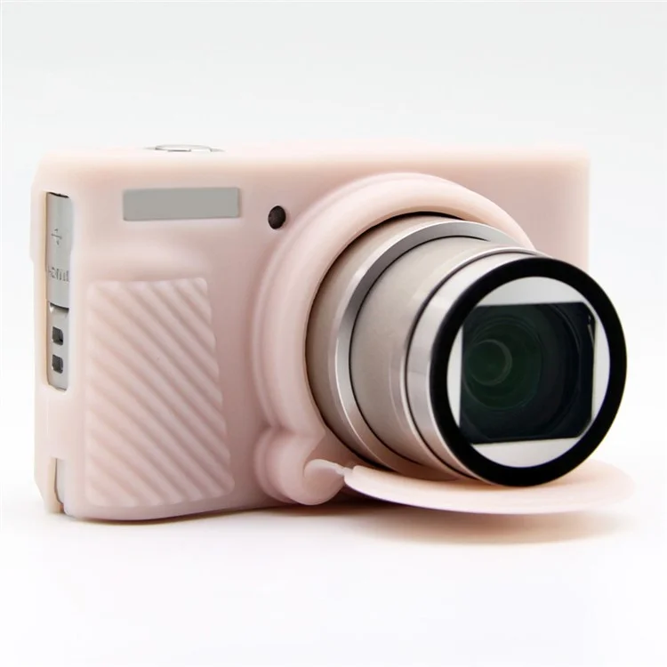 For Canon SX740 HS / SX730 HS Case Anti-Slip Silicone Camera Protective Cover - Jelly Pink