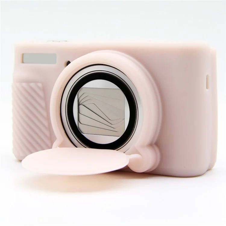 For Canon SX740 HS / SX730 HS Case Anti-Slip Silicone Camera Protective Cover - Jelly Pink