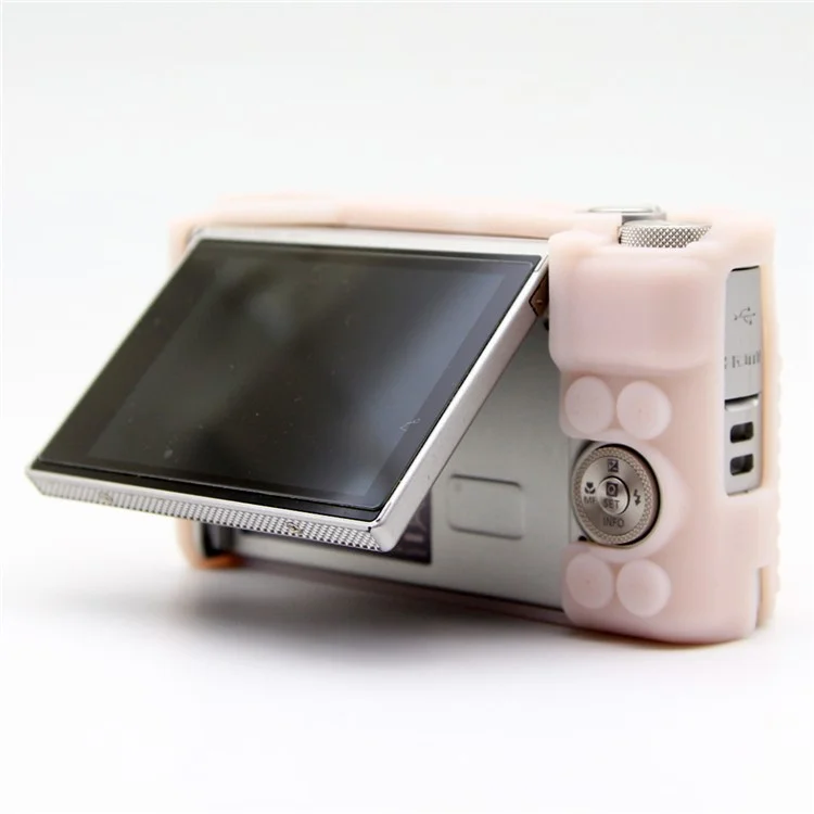 For Canon SX740 HS / SX730 HS Case Anti-Slip Silicone Camera Protective Cover - Jelly Pink