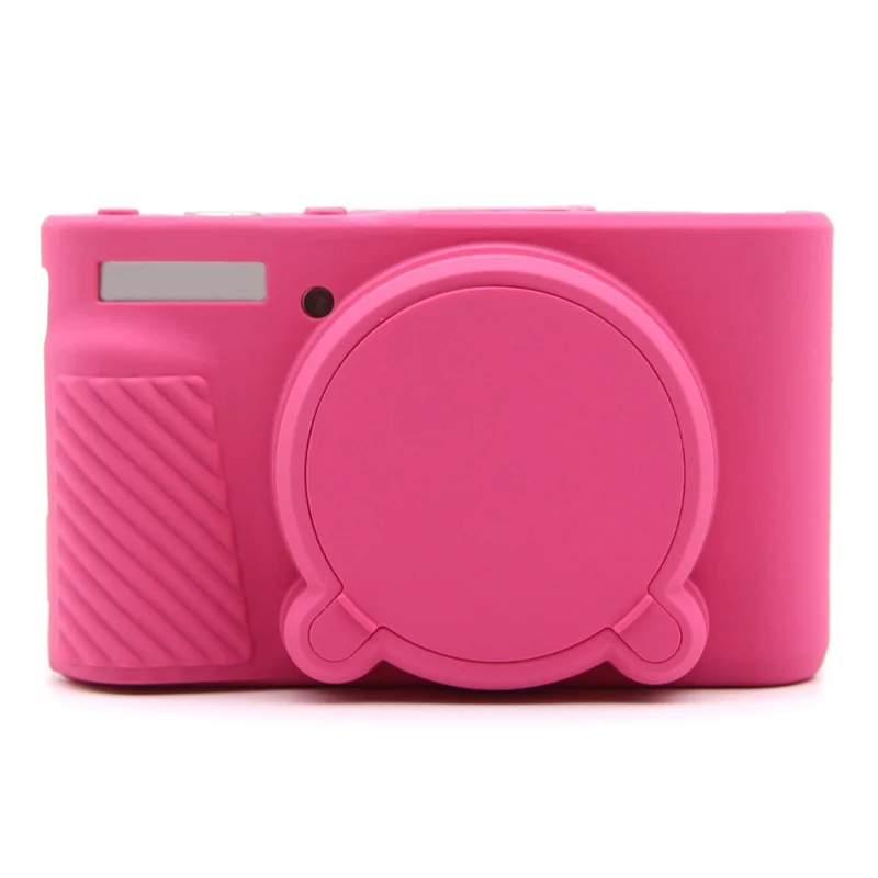 For Canon SX740 HS / SX730 HS Case Anti-Slip Silicone Camera Protective Cover - Rose